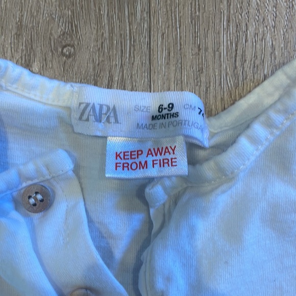 Zara baby white tshirt - Picture 2 of 2